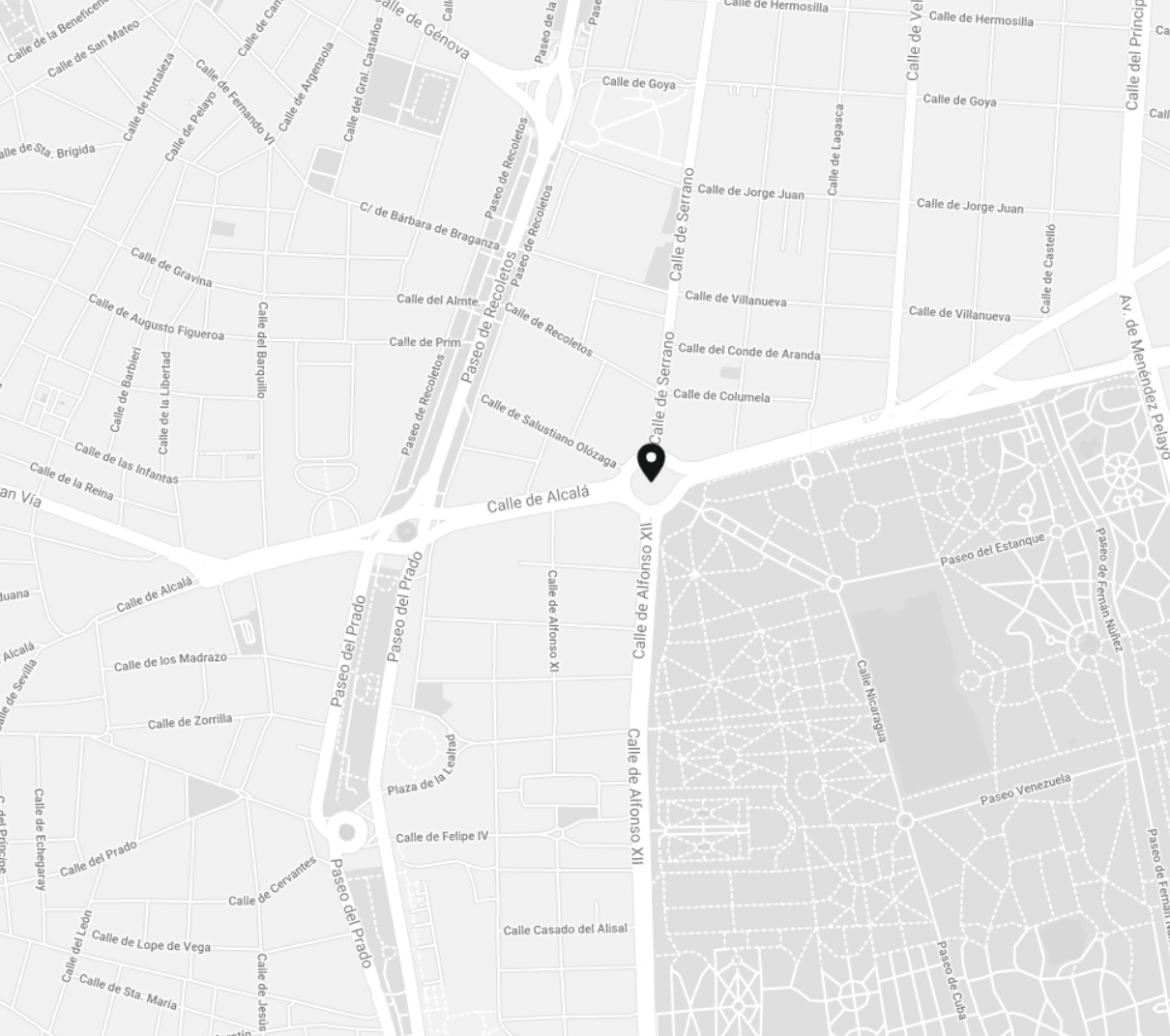 Localización Berria Puerta de Alcalá